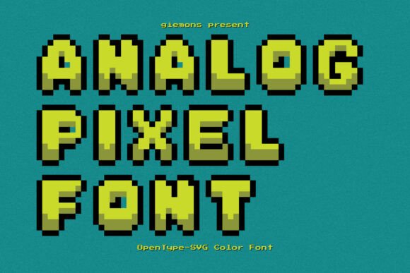 Analog Pixel: Capturing Digital Nostalgia in Typography
