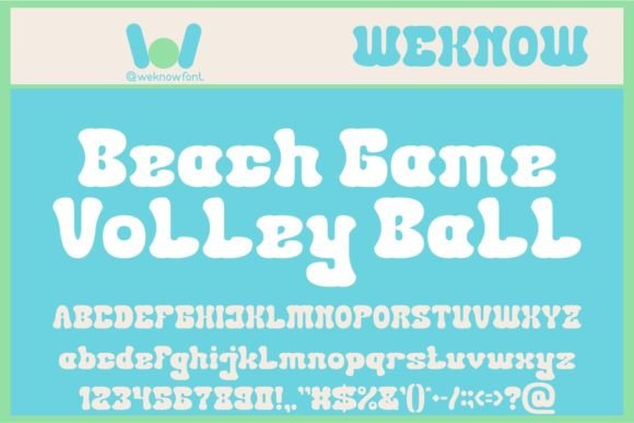 Beach Game: A Display Font for Bold Branding