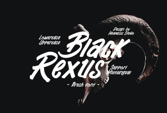 Black Rexus: A Bold Brush Italic Font for Modern Designs