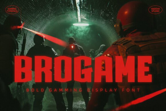 Brogame: The Futuristic Typeface for High-Impact Gaming Visuals