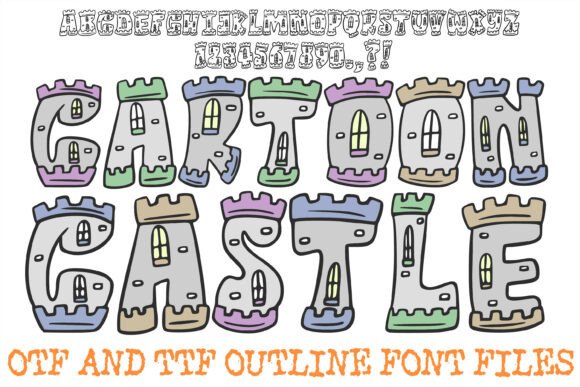 Cartoon Castle History Medieval Letters: A Designer's Guide