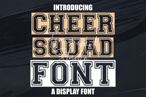 Cheer Squad: The Varsity Typeface for High-Energy Branding