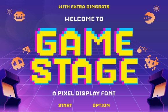 Game Stage: The Arcade Display Font for Bold Branding