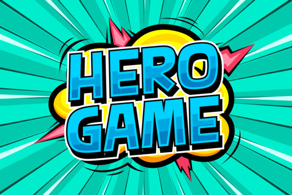 Hero Game: A Display Font with Instant Character