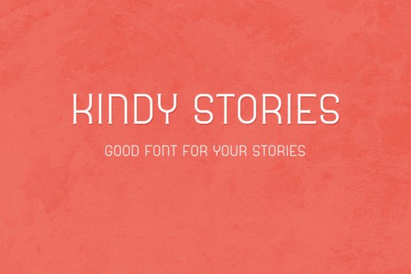 Kindy Stories: A Display Font for Branding