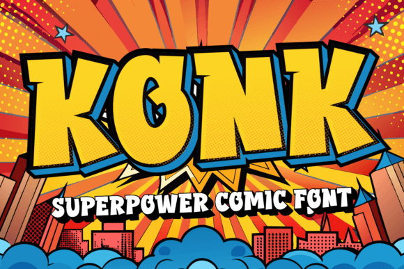 Konk: A Superpower Font for Heroic Design