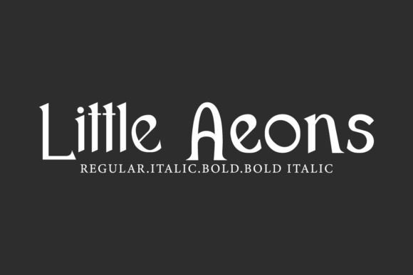 Little Aeons: A Font for Epic Visual Storytelling
