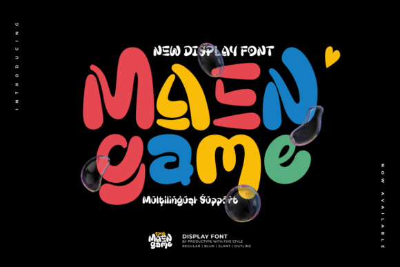 Maengame: A Display Font That Brings Fun and Power to Your Designs