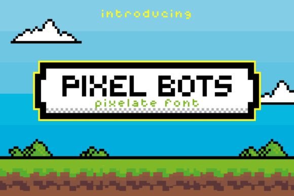 Pixel Bots: A Retro Display Font for Modern Creators