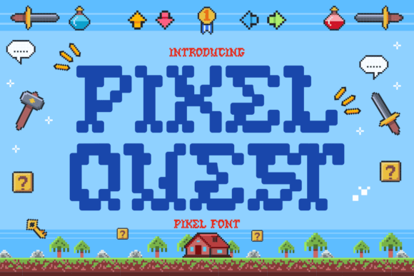 Pixel Quest: The Ultimate Retro Font for Modern Creators