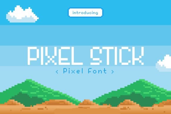 Pixel Stick: A Creative Font for Retro Game Design Themes