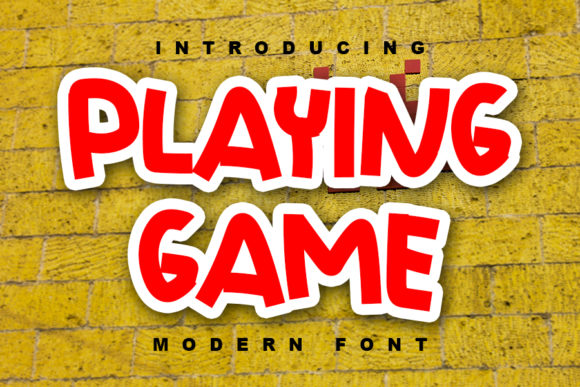 Playing Game: The Bold Font That Brings Your Designs to Life