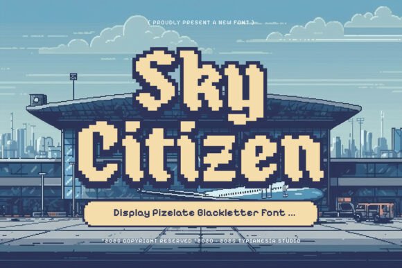 Sky Citizen: The Pixelated Blackletter Font for Modern Gothic Design