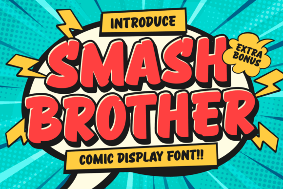 Smash Brother: A Dynamic Display Font for Impactful Designs
