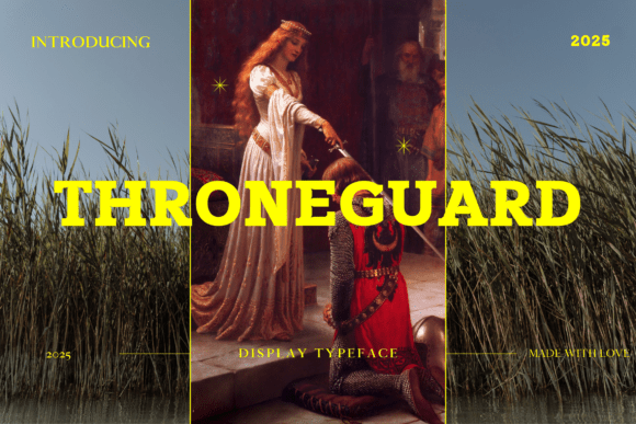 Throneguard: Command Attention with Regal Display Typography