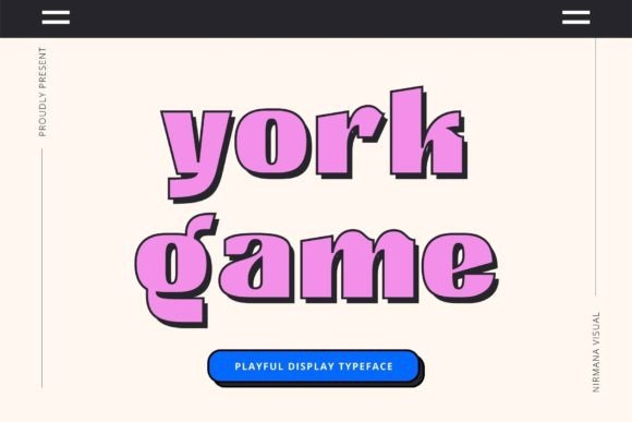 York Game: A Modern Display Font for Striking Visuals